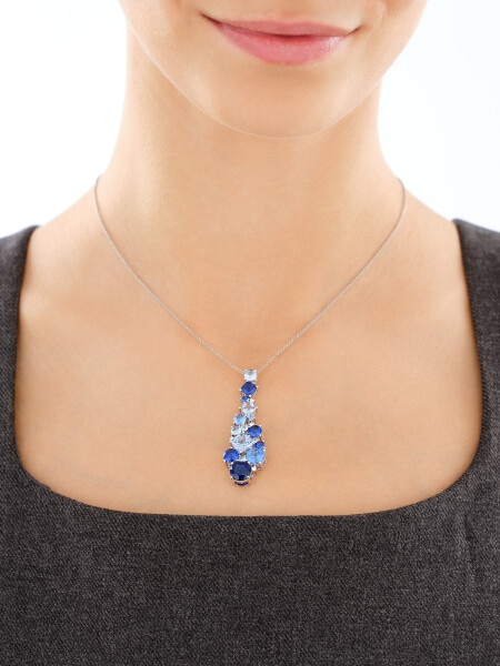 Zawieszka srebrna z cyrkoniami