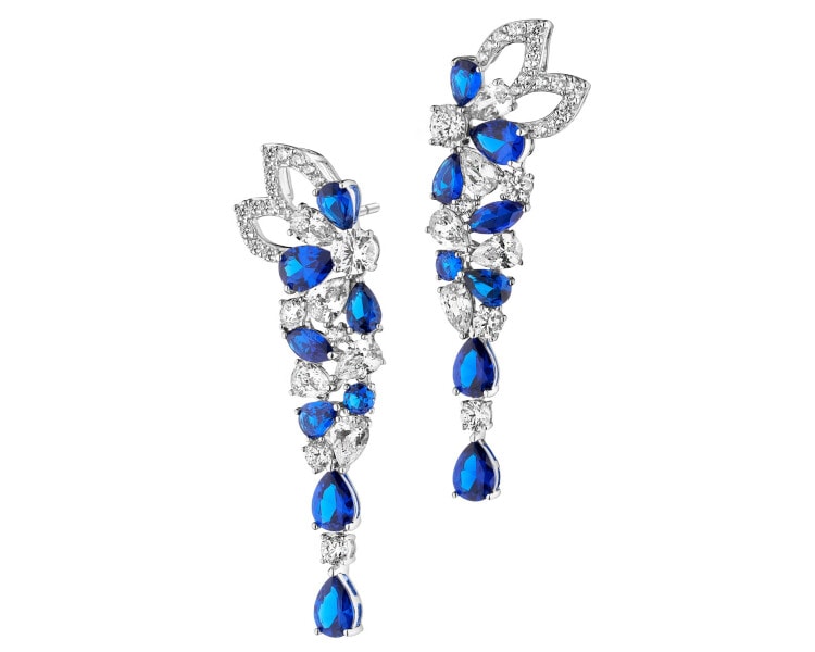 Stříbrné náušnice se zirkony