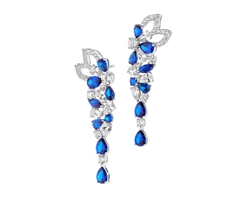 Kolczyki srebrne z cyrkoniami