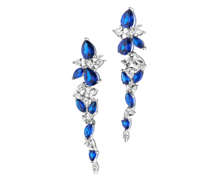 Kolczyki srebrne z cyrkoniami