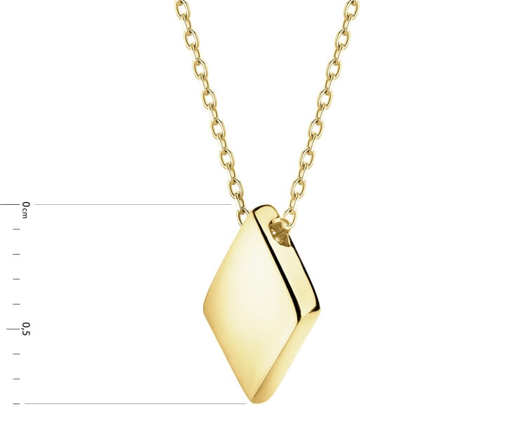 Złoty naszyjnik z cyrkonią