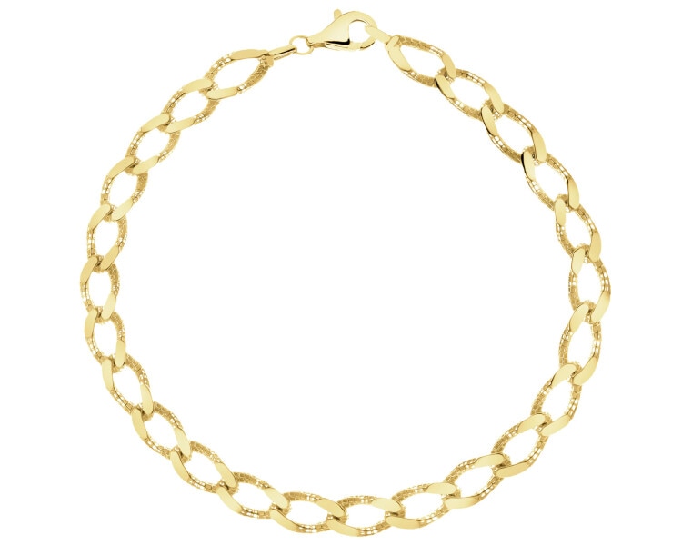 Złota bransoletka - pancerka