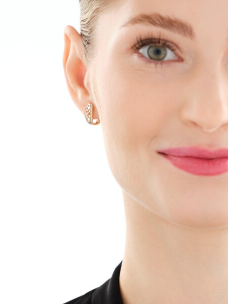 Złote kolczyki z cyrkoniami