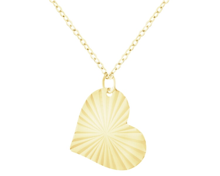 Złoty naszyjnik - serce