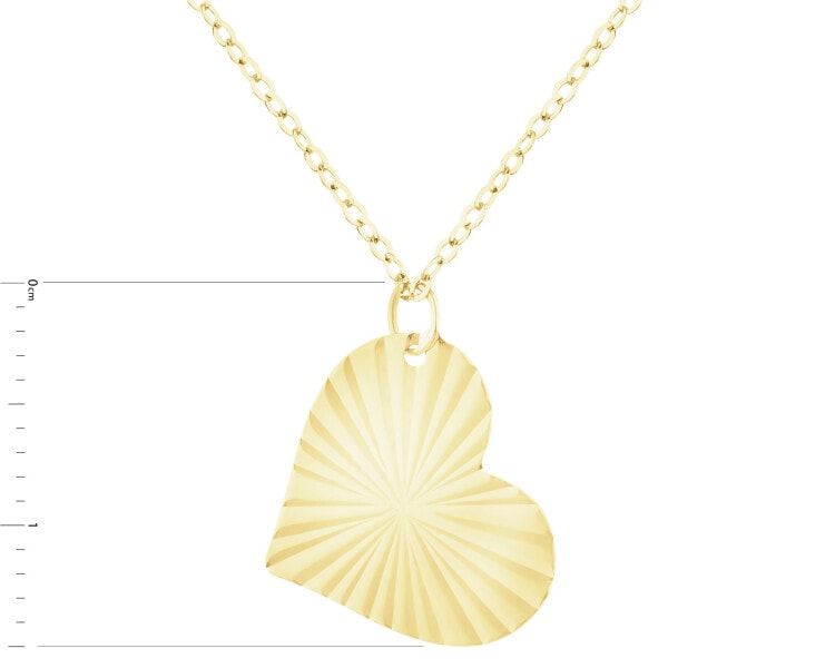 Złoty naszyjnik - serce