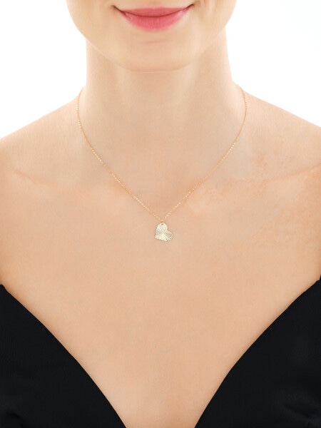 Złoty naszyjnik - serce