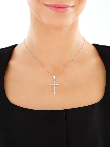 Zawieszka srebrna - krzyż