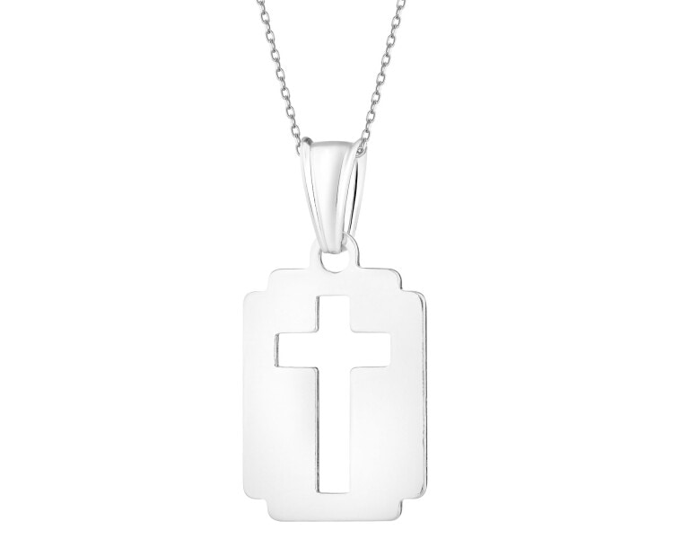 Stříbrný přívěsek - kříž