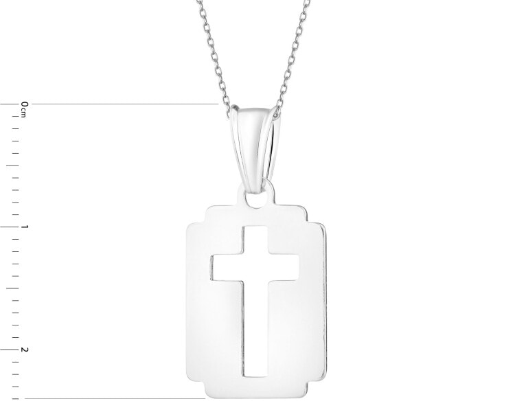 Zawieszka srebrna - krzyż