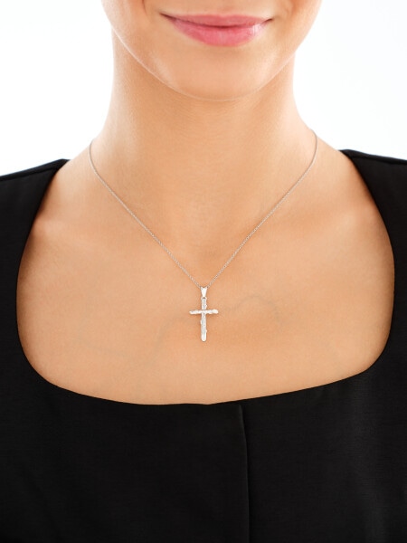 Zawieszka srebrna - krzyż