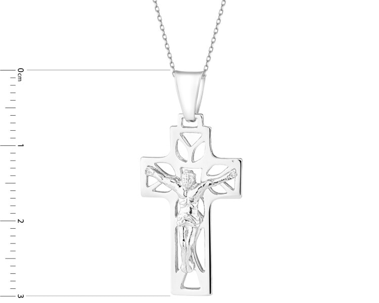 Zawieszka srebrna - krzyż