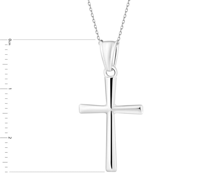 Zawieszka srebrna - krzyż