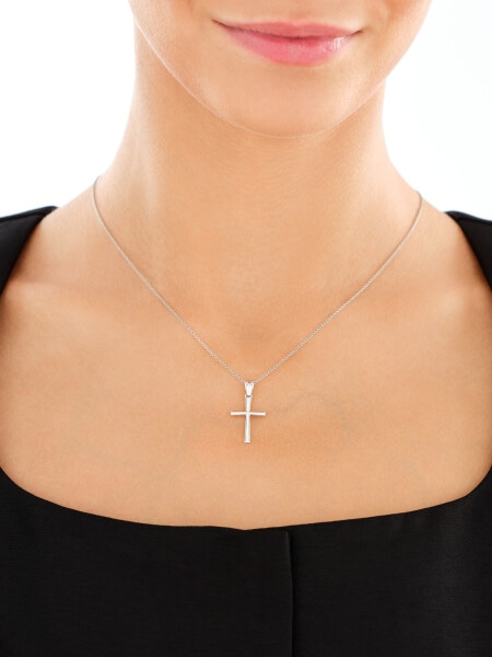 Zawieszka srebrna - krzyż