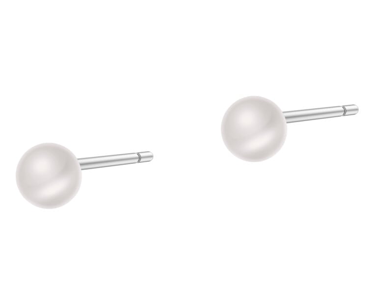 Stříbrné náušnice s perlami