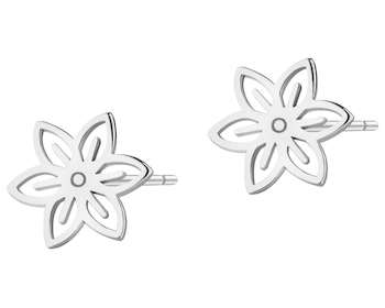 Kolczyki srebrne - kwiaty
