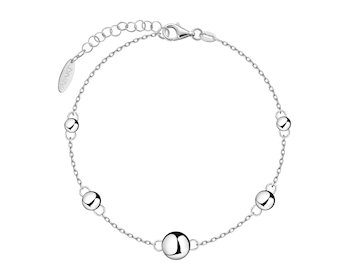 Bransoletka srebrna - kulki