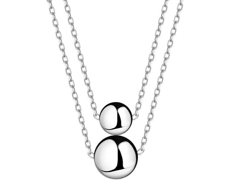 Stříbrný náhrdelník - kuličky