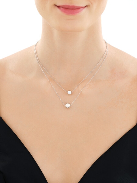 Naszyjnik srebrny - kulki