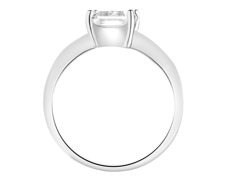 Stříbrný prsten se zirkonem