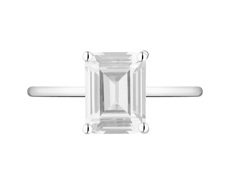 Stříbrný prsten se zirkonem