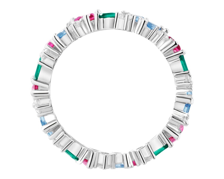 Stříbrný prsten se zirkony - Eternity