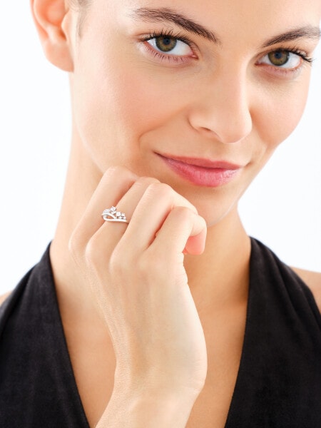 Pierścionek srebrny z cyrkoniami