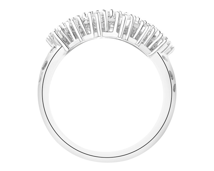 Pierścionek srebrny z cyrkoniami