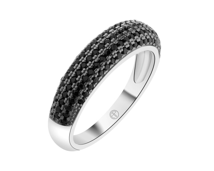 Pierścionek srebrny z cyrkoniami