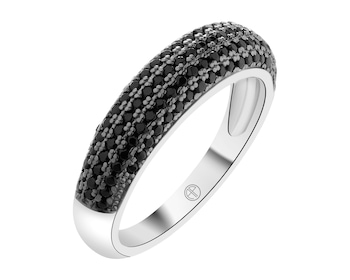 Pierścionek srebrny z cyrkoniami