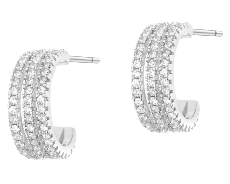 Stříbrné náušnice se zirkony