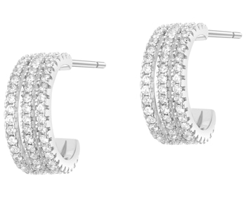 Kolczyki srebrne z cyrkoniami