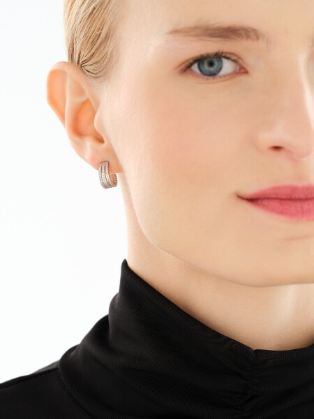 Kolczyki srebrne z cyrkoniami