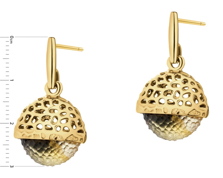 Kolczyki srebrne z bursztynem