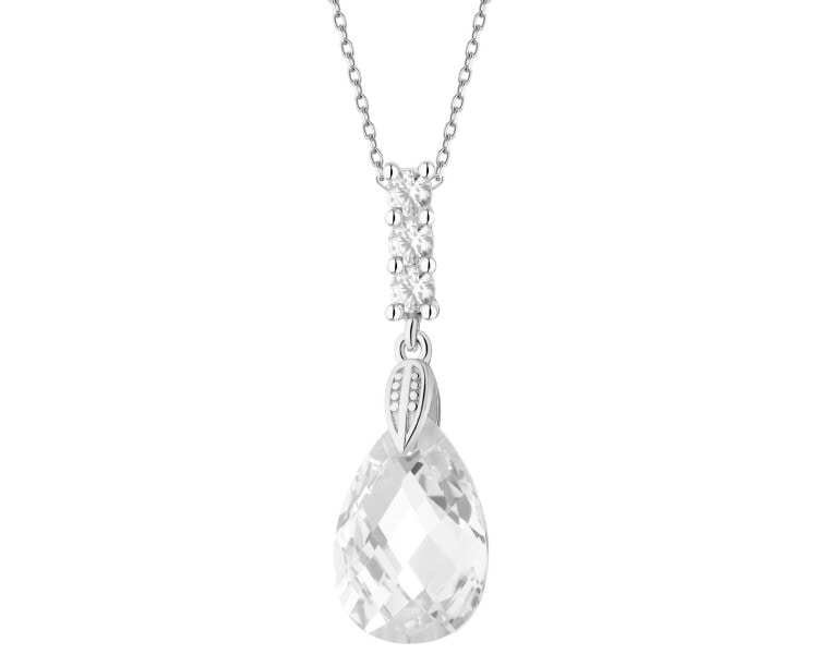 Stříbrný přívěsek se zirkony