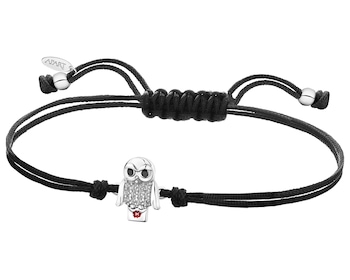 Bransoletka z elementami srebra z cyrkoniami i emalią - Harry Potter, sowa z listem, Warner Bros. Discovery