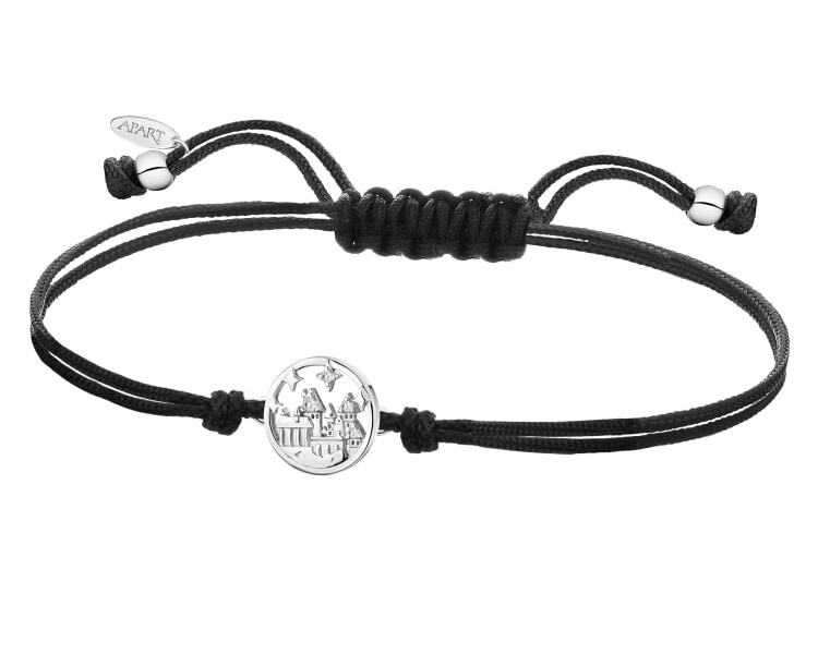 Bransoletka z elementami srebra i cyrkoniami - Harry Potter, zamek Hogwart, Warner Bros. Discovery