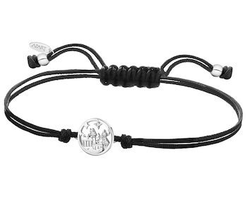 Bransoletka z elementami srebra i cyrkoniami - Harry Potter, zamek Hogwart, Warner Bros. Discovery