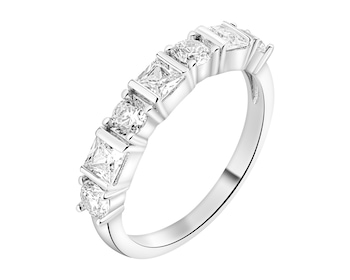 Pierścionek srebrny z cyrkoniami