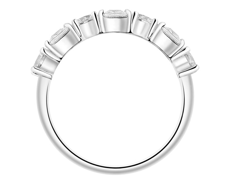 Pierścionek srebrny z cyrkoniami