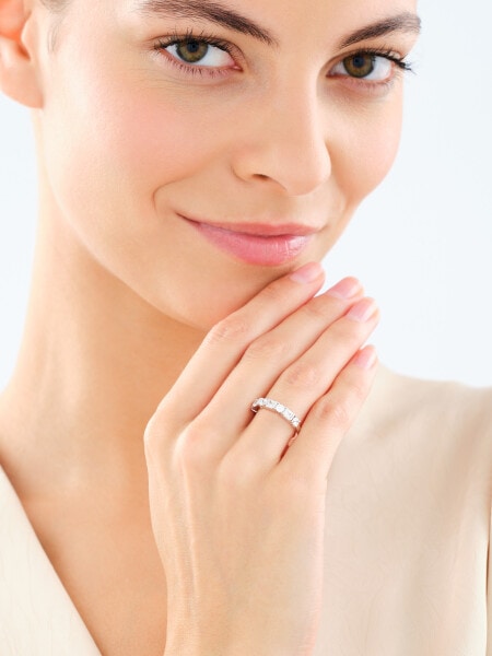 Pierścionek srebrny z cyrkoniami