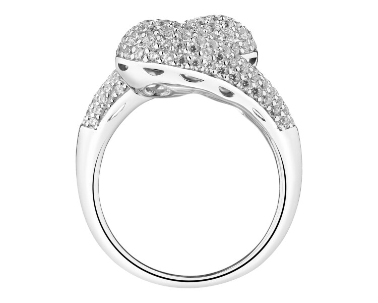 Pierścionek srebrny z cyrkoniami