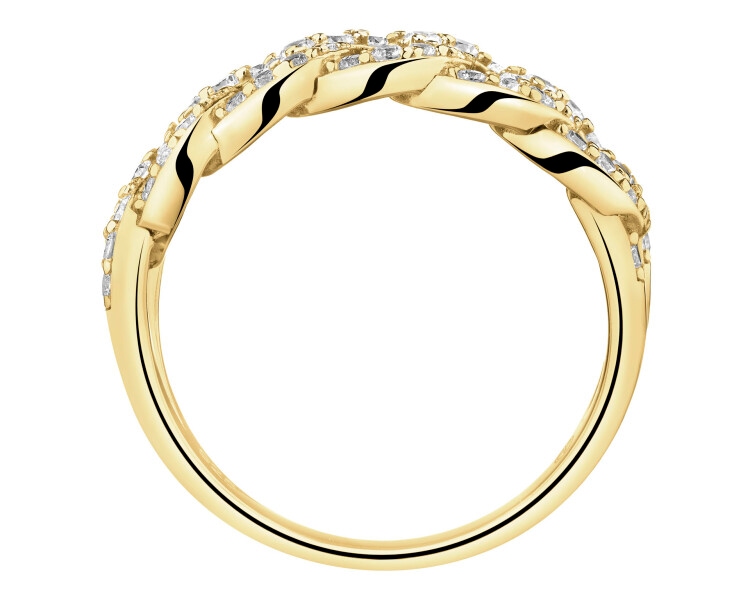 Pierścionek srebrny z cyrkoniami