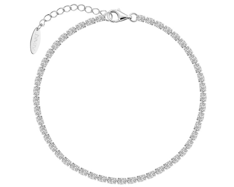 Stříbrný náramek se zirkony