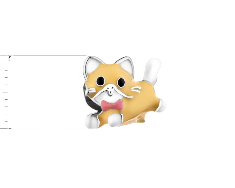 Rhodium Plated Silver Beads For Kids Pendant 