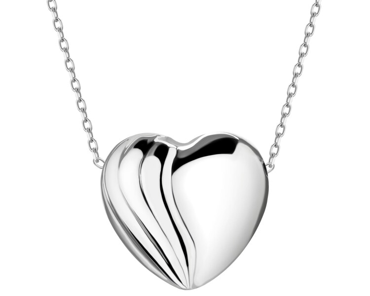Stříbrný náhrdelník - srdce