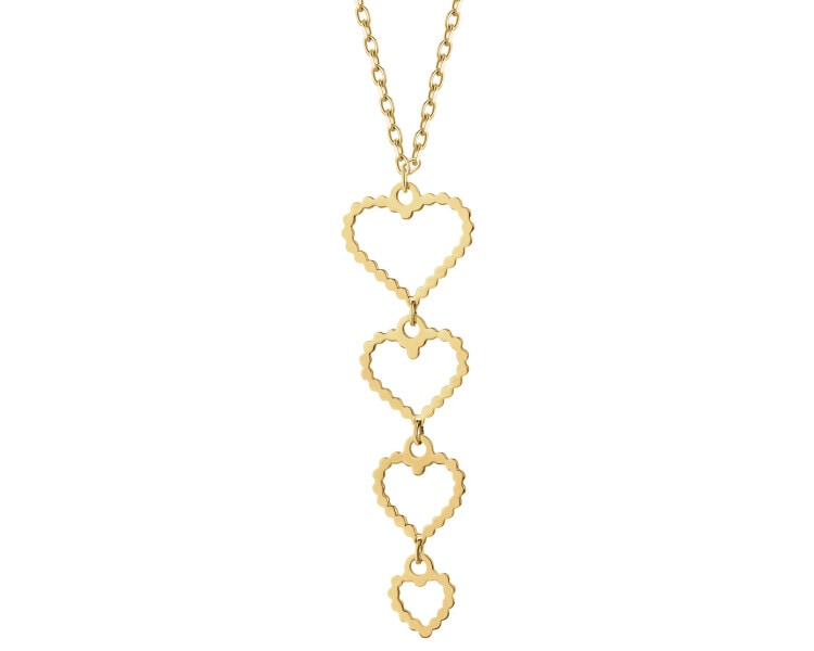 Naszyjnik srebrny  serca