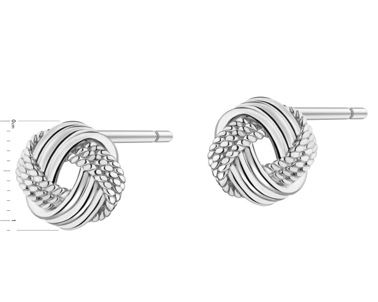 Rhodium Plated Silver Earrings