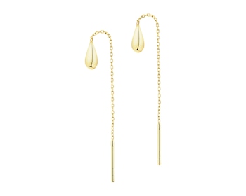 Złote kolczyki - łezki