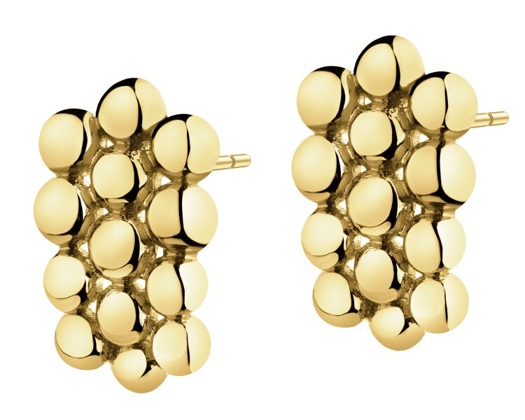 Złote kolczyki - kulki