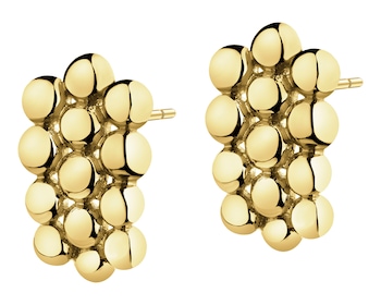 Złote kolczyki - kulki